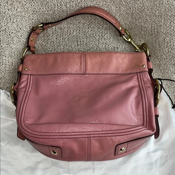 Coach Pink Leather Women's Bag - Picture 4 of 5